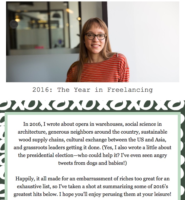 April Greene writer editor newsletter