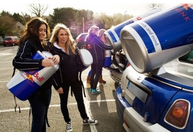 Red Bull energy drink giveaway