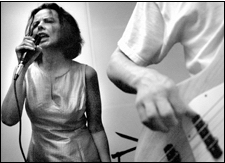 Dr. Nancy Mroczek singing, by Paul Taggart