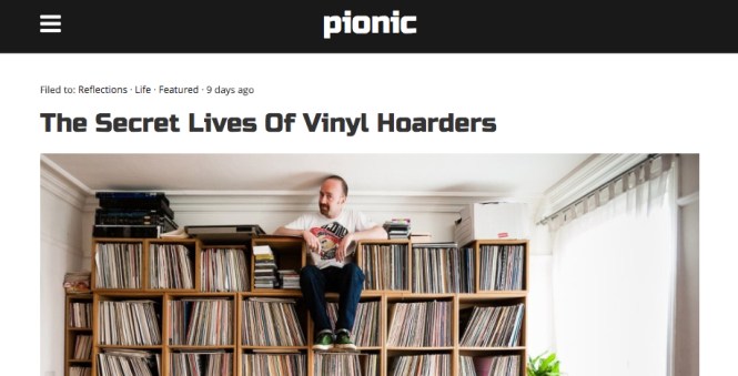 The Secret Lives of Vinyl Hoarders pionic story headline