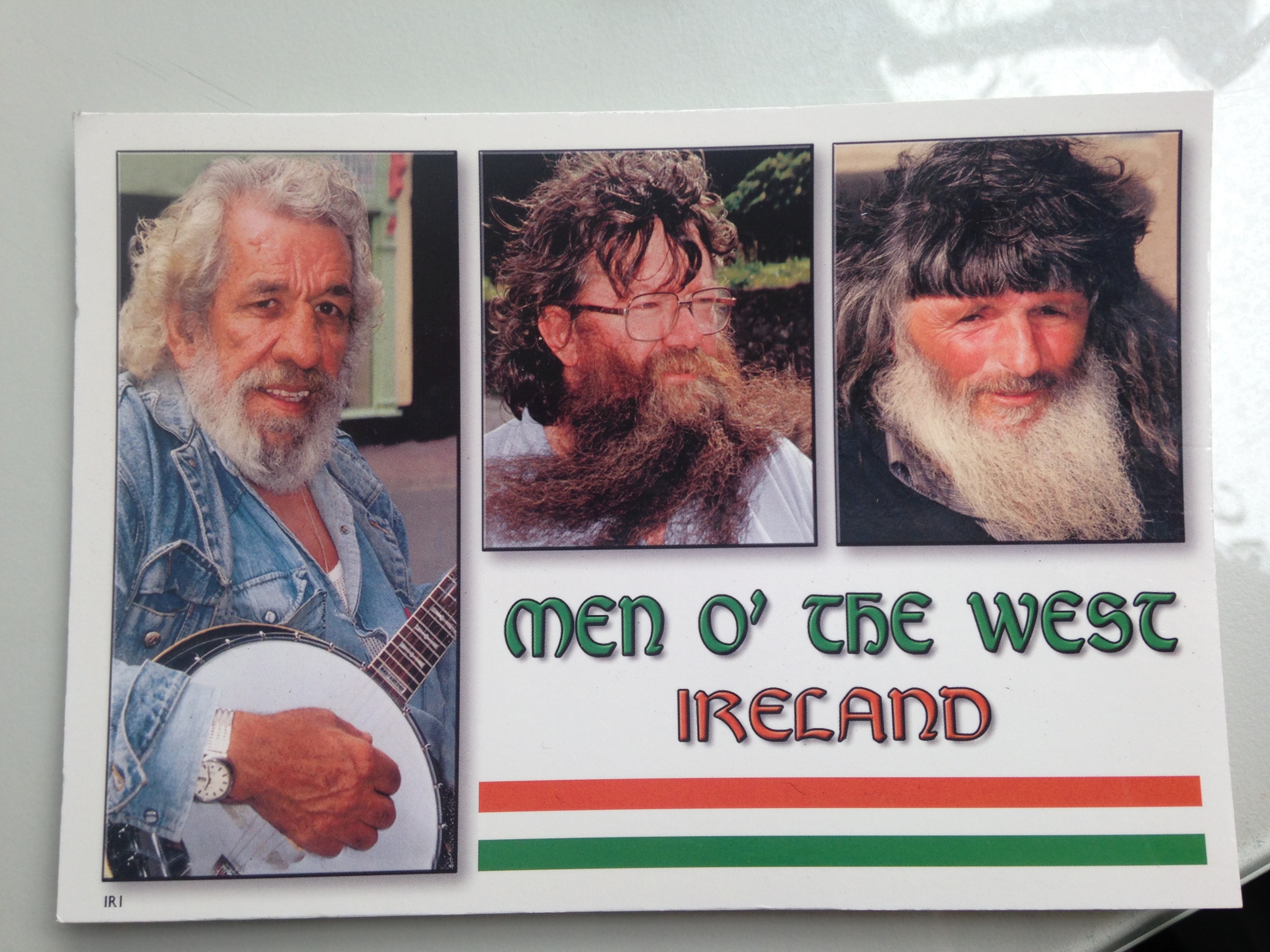 Bearded Men O The West postcard Ireland