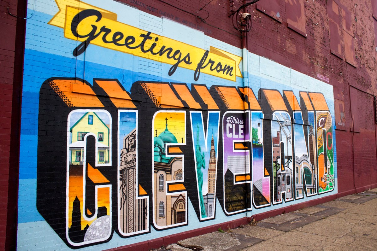 Greetings from Cleveland mural
